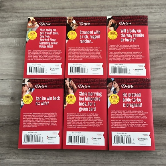 6 NWT Harlequin Desire Paperback Romance Novels - Picture 2 of 15